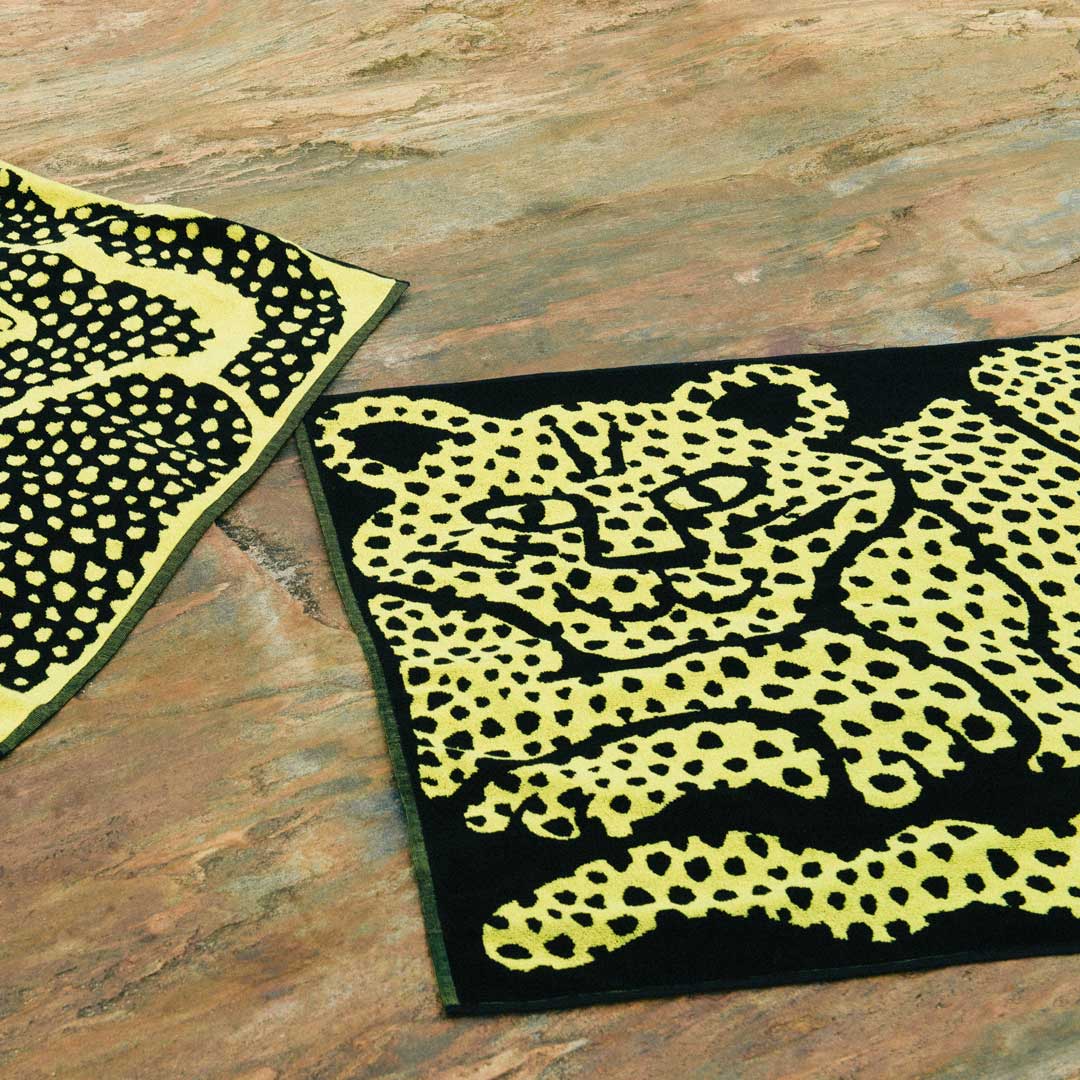 Dotty Leopard Designer Beach Towel by Jody Barton