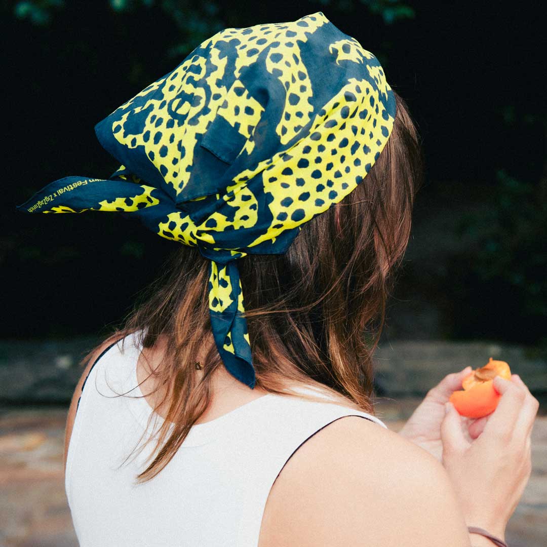 Dotty Leopard Designer Bandana by Jody Barton