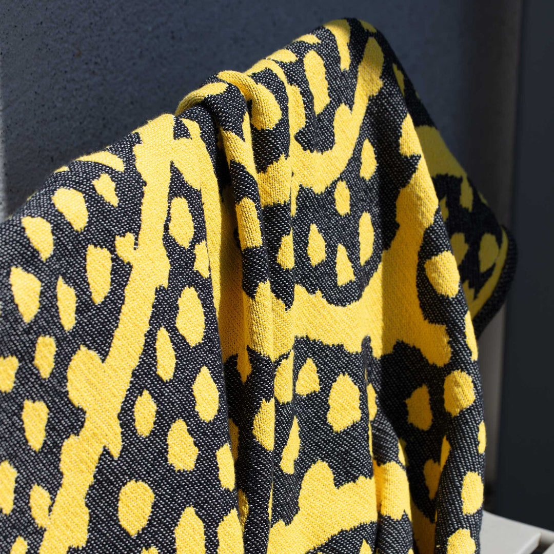 Dotty Leopard Cotton Blanket by Jody Barton