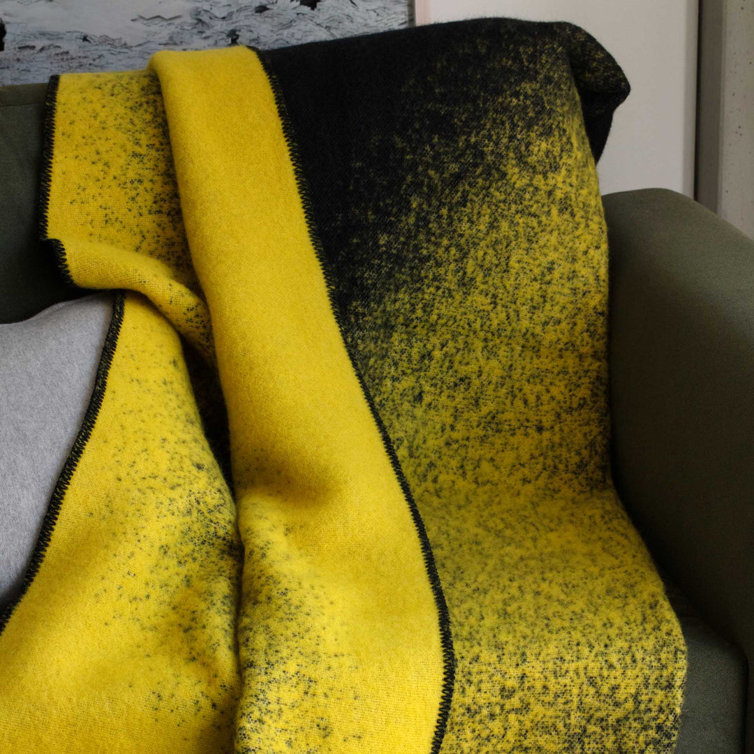 Leopard Aura Wool Blanket