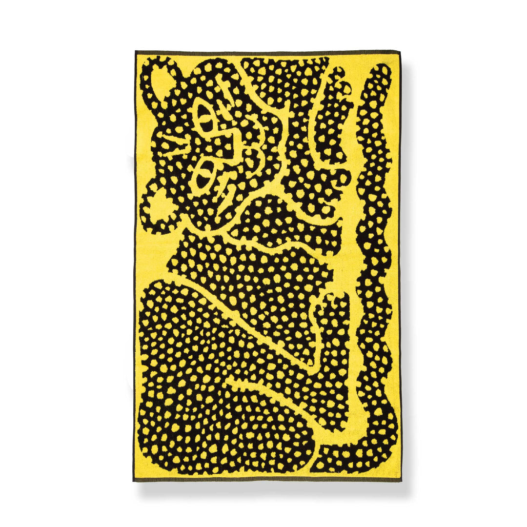 Dotty Leopard Designer Beach Towel by Jody Barton