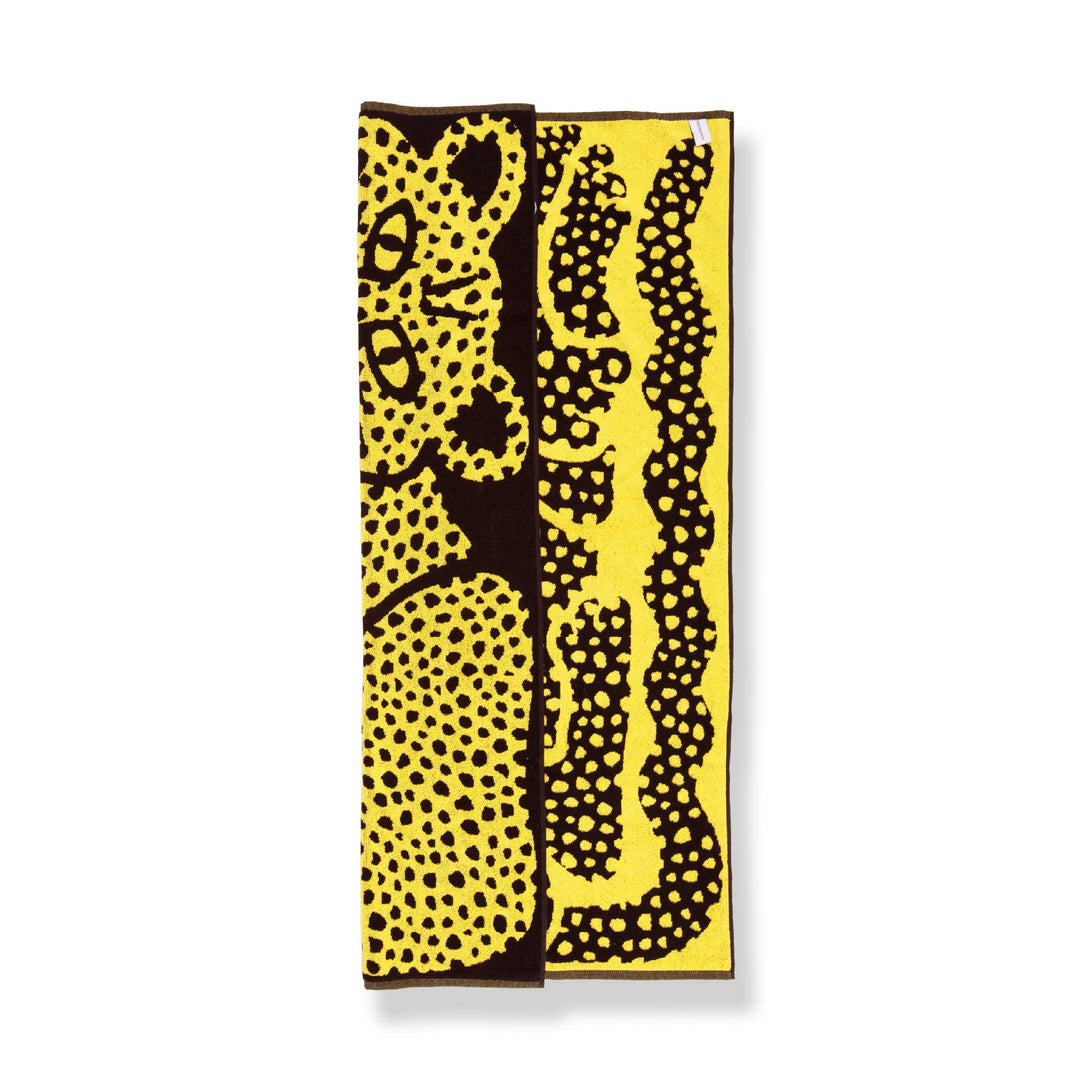 Dotty Leopard Designer Beach Towel by Jody Barton