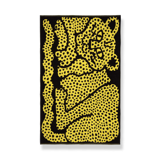 Dotty Leopard Designer Beach Towel by Jody Barton