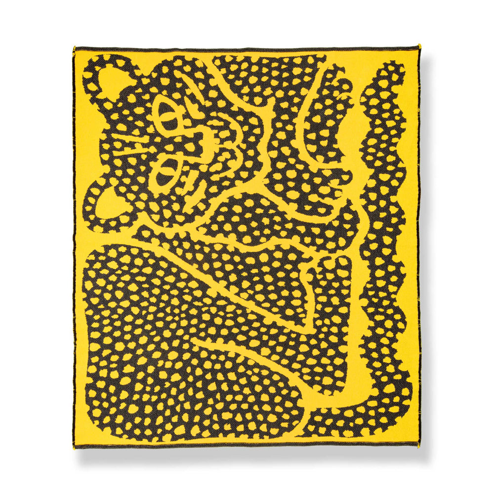 Dotty Leopard Cotton Blanket by Jody Barton