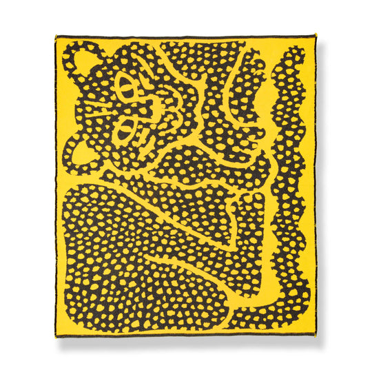 Dotty Leopard Cotton Blanket by Jody Barton