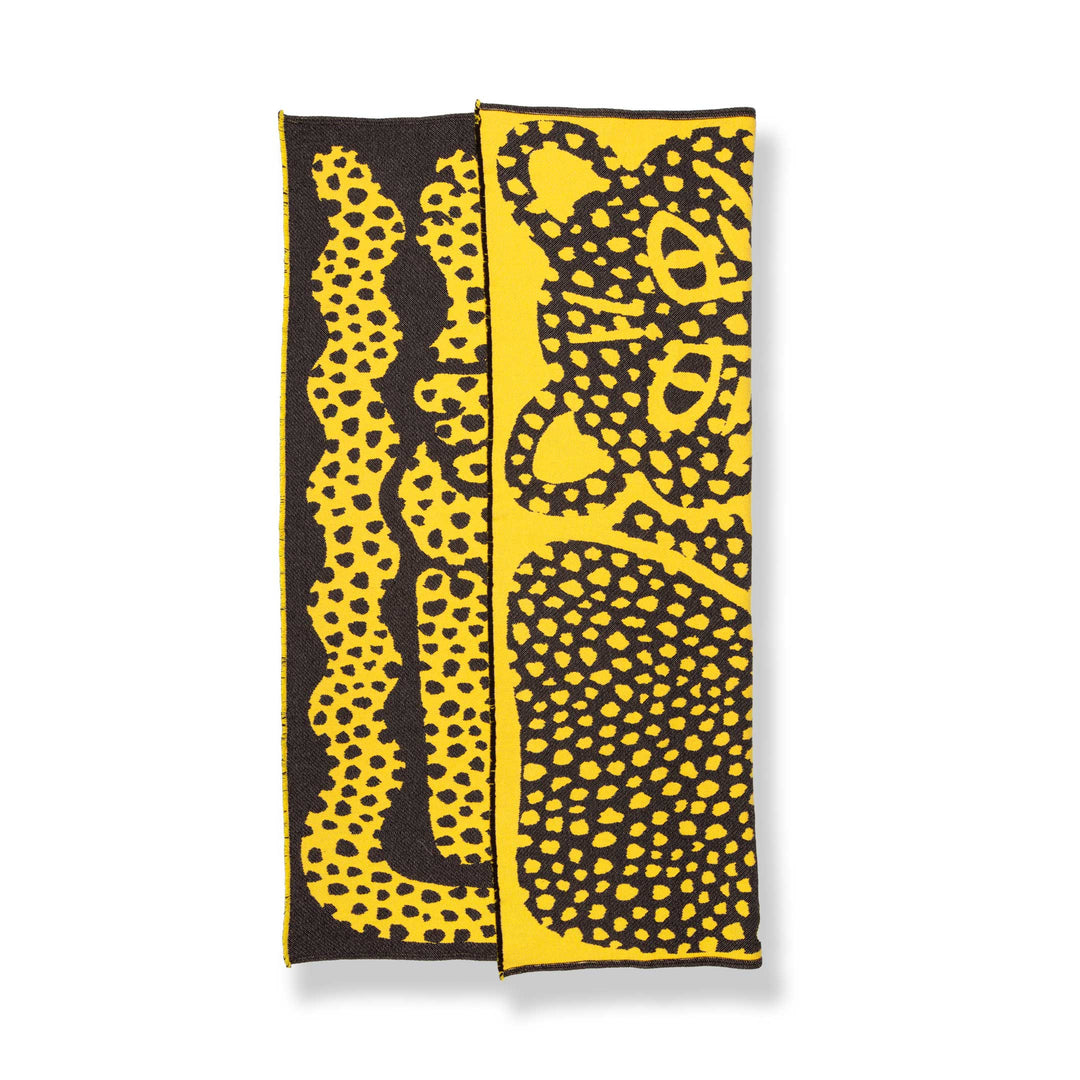 Dotty Leopard Cotton Blanket by Jody Barton